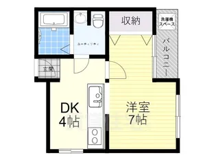 大阪府八尾市久宝園1丁目【マンション】の間取り