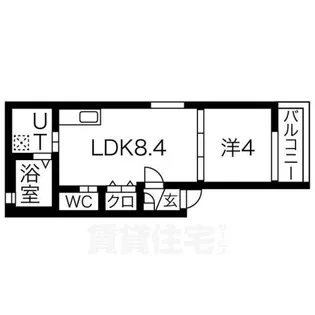 Veil Maison南城内【2階】の間取り