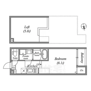 ハーモニーテラス小栗栖森本町【2階】の間取り
