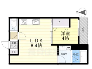 CASA花園【3階】の間取り