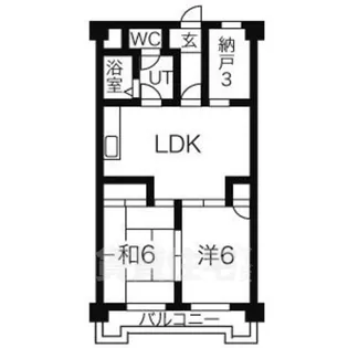 エトワール八田【5階】の間取り