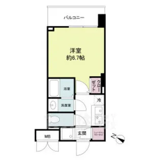 ブランシエスタ西京極【3階】の間取り