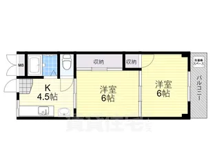 大和ビルマンションA棟【4階】の間取り