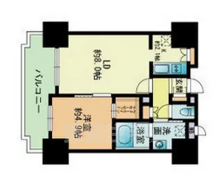 RJRプレシア吉塚駅前【5階】の間取り