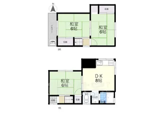 大阪府大東市御領1丁目【一戸建】の間取り