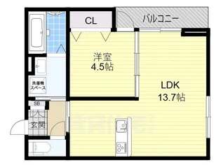 シェノン栗東【3階】の間取り
