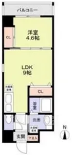 ビクトワール西大路御池【5階】の間取り