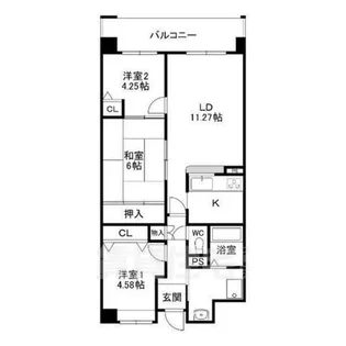 ヴェール園田【1階】の間取り