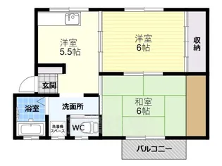第1コーポ平野【2階】の間取り