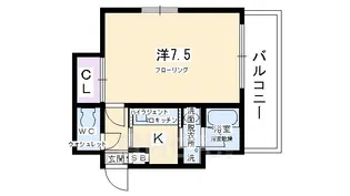 ウエストブリッジ2【2階】の間取り