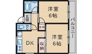 シャトーヤスミマンション【1階】の間取り