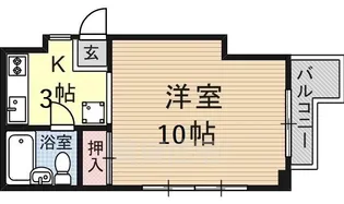 中央1丁目小堀マンション【3階】の間取り