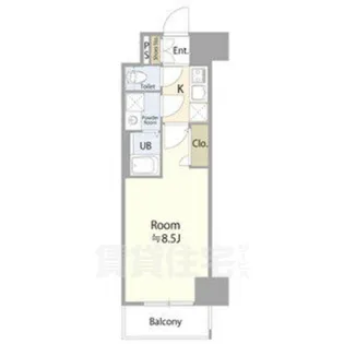 エスリード東別院ザ・セントレ【15階】の間取り