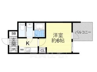 セレニテフラン新大阪【3階】の間取り