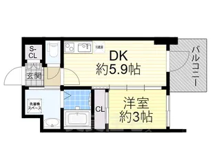 セレニテ新大阪グランデ シュッド【5階】の間取り