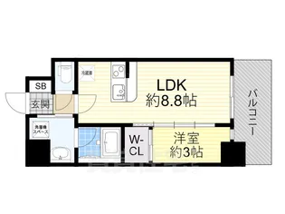 セレニテ新大阪グランデ シュッド【11階】の間取り