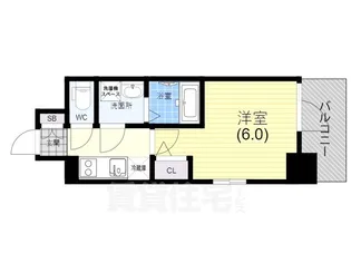 エスリード神戸兵庫駅ミッドポート【5階】の間取り