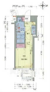 プレサンスNEO京都烏丸【7階】の間取り