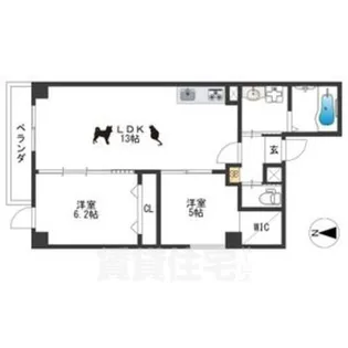 Sugarloaf Park花の木2【5階】の間取り