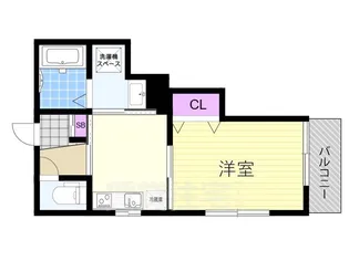 グレイスコート塚本【3階】の間取り