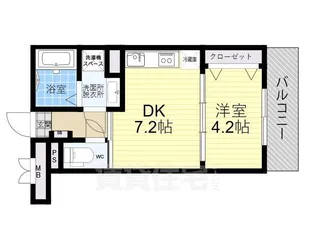リアライズ長居公園通【3階】の間取り