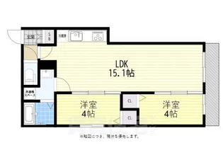 デXIクラート園田【1階】の間取り