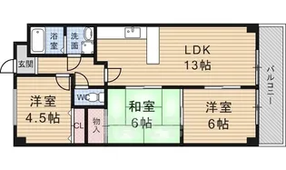 ビューハイツ【3階】の間取り
