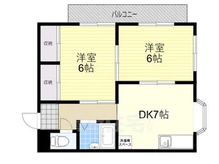 藤原マンション【4階】の間取り