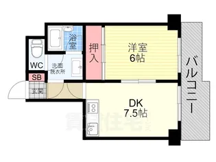 エンブレム城南宮【3階】の間取り