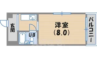 プリエール西宮東【5階】の間取り