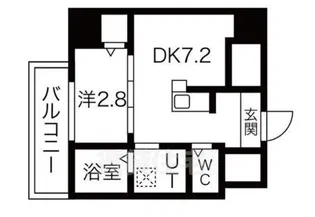 杭瀬北新町エヌエム・キャトフ・ヴァン・ユイット【1FD号室】の間取り