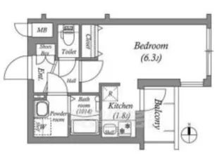 アドバンス京都レイズ【5階】の間取り