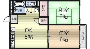 モアクレスト鳳【3階】の間取り