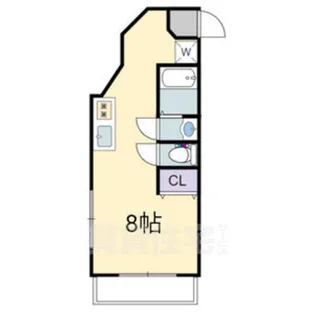 シーズンコート東別院【4階】の間取り