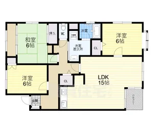 グリーンヒル夙川【2階】の間取り