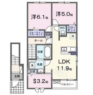 千里パークウェイ2【2階】の間取り