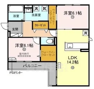大阪府豊中市服部本町3丁目【アパート】の間取り