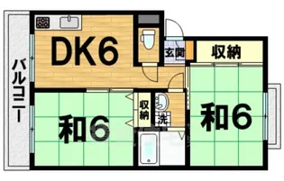 メゾンヴァンヴェール【3階】の間取り