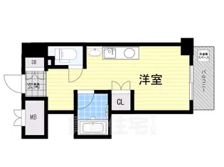 グロース西宮北口【1階】の間取り