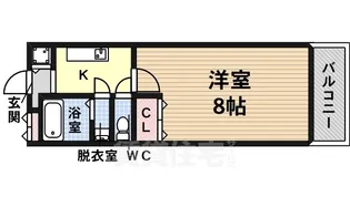1Kの間取り画像