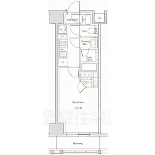 ザ・パークハビオ名古屋松原【11階】の間取り