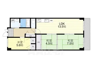 シャルム堺【2階】の間取り
