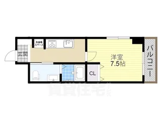 1Kの間取り画像