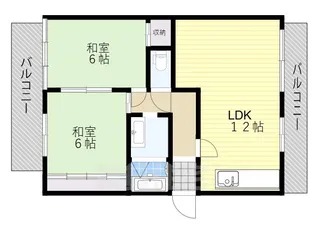 アメニティ草部【1階】の間取り