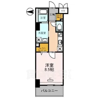 フレンシア西宮北口【5階】の間取り