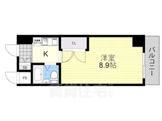 1Kの間取り画像