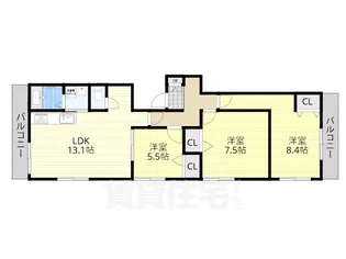 相原ハイツ【202号室】の間取り