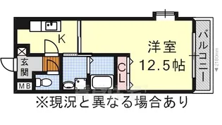 リオン高見【3階】の間取り