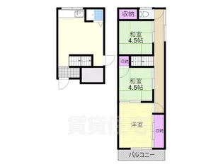 大阪府大阪市淀川区田川北1丁目【一戸建】の間取り