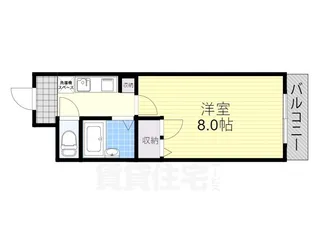 ウインズコート東三国【5階】の間取り